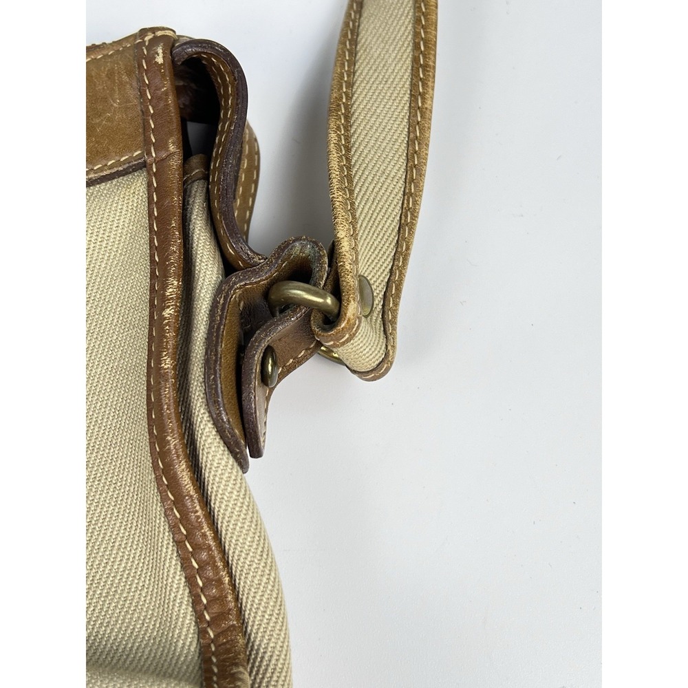 Vintage Ghurka No 10 The Envoy Canvas Leather Shoulder Bag Marley Hodgson USA - Picture 4 of 9